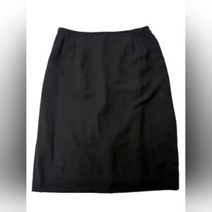 Vintage 90s Minimalist Black Pencil Skirt 18